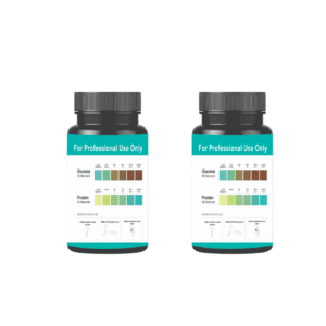 Urine test strips for glucose and protein